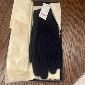 Brooks Brothers dark blue Knit Gloves